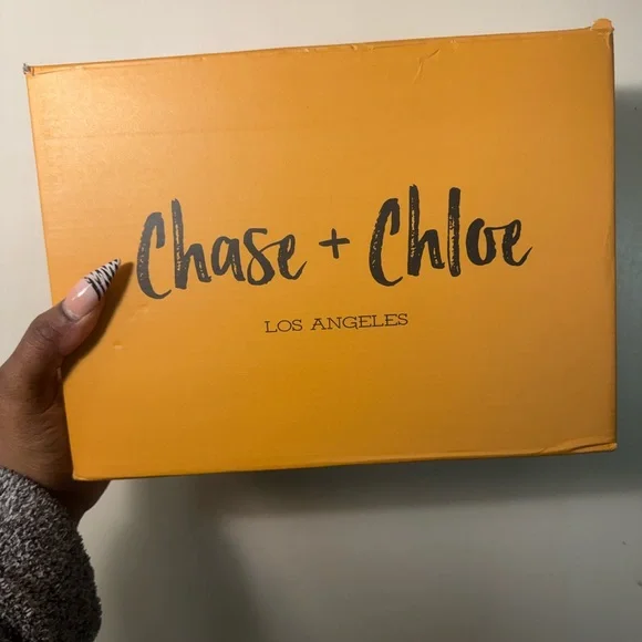 Chase + Chloe Yellow Fuzzy Heels - Picture 6 of 8